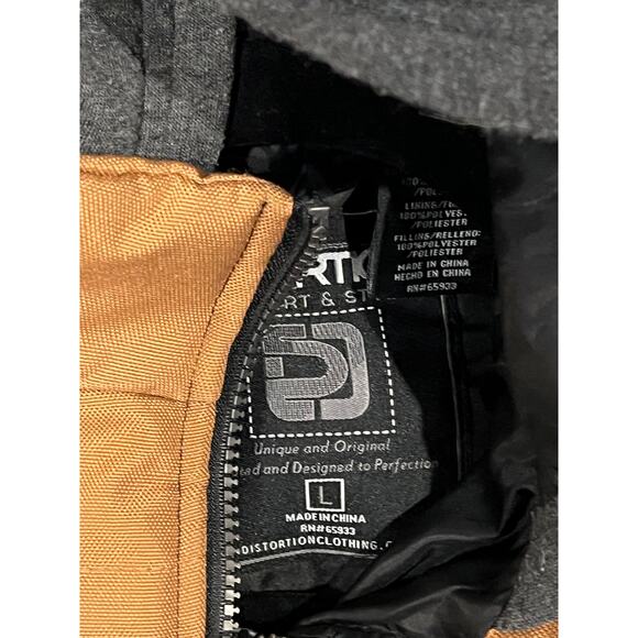 Distortion Hooded Vest Jacket Mens L - Picture 4 of 4